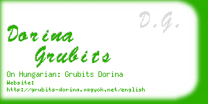 dorina grubits business card